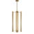 Kelly Wearstler by Visual Comfort Studio Carson 4-Light Large Pendant, Burnished Brass For Sale