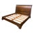 Mahogany King Size Sleigh Bed With Low Footboard by Leighton Hall - Showroom Sample For Sale