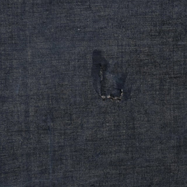 1960s Japanese Byobu "Blue Birds White Flowers" 4-Panel Folding Screen Very Good + For Sale - Image 11 of 12