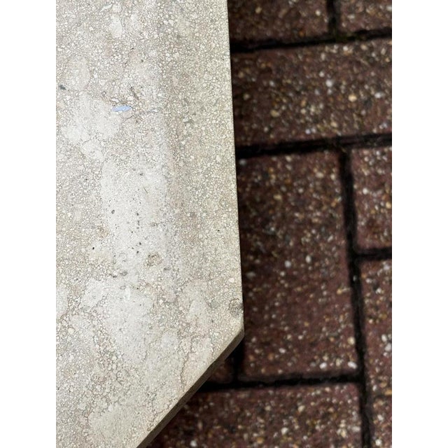 Gray Vintage Italian Marble Coffee Table For Sale - Image 8 of 11