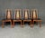 A rare set of five dining chairs by Anders F Jensen of Holstebro Denmark. Set consist of 1 captains chair and 4 regular...