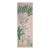 Hand Painted Blush Pink Tropical Palm Parrot Floral Mural Panel For Sale