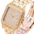 1980s Cartier Panthere Ref 8839 Jumbo 27mm Full Pave Diamond 18k Yellow Gold Watch For Sale - Image 9 of 11