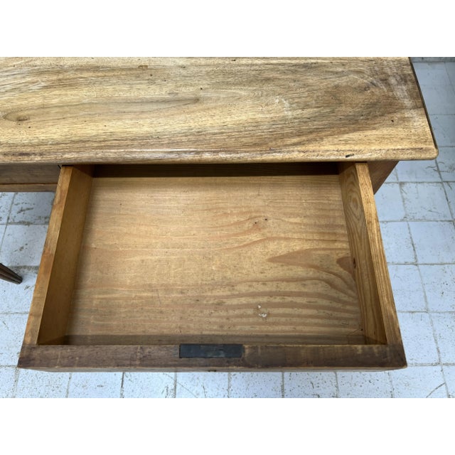 Brown Desk in Walnut, 1930s For Sale - Image 8 of 11