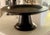 Mid 20th Century Ebonized Wood Pedestal Tray Centerpiece X-Large For Sale - Image 4 of 7