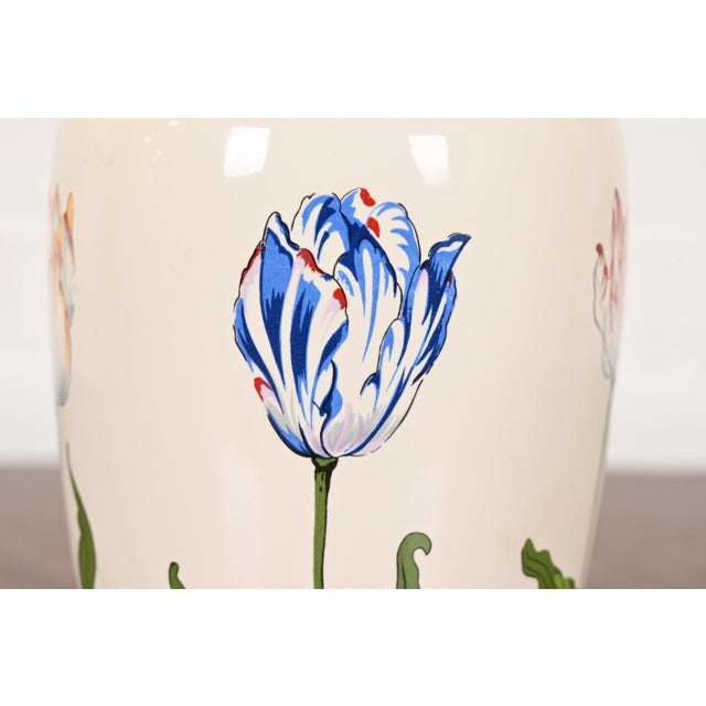 Ceramic Tiffany & Co. "Tiffany Tulips" Porcelain Vase For Sale - Image 7 of 12