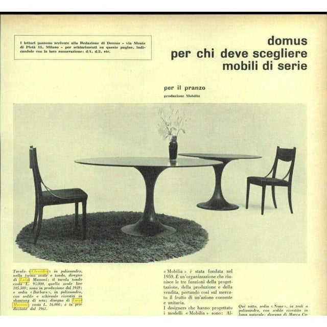 Dining Round Table by Angelo Massoni for Mobilia, 1959, in Flawless conditions. Designed 1960 to 1969 I have official...