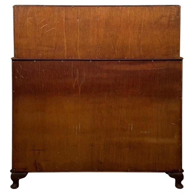 Antique 20th Century Figured Walnut Fitted Cabinet For Sale - Image 9 of 12