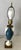 Elegant Lenox teal blue porcelain urn with ivory white swan handles on a brass base. Circa 1940’s Made in USA! Measures...