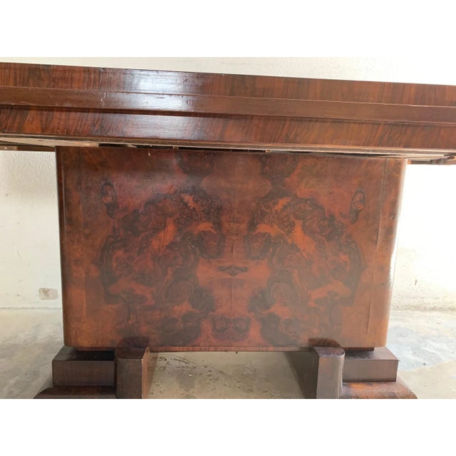 Art Deco Rosewood Burl Table, Italy, 1930s For Sale - Image 9 of 13