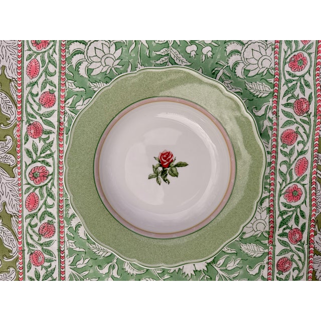 1940s Wedgwood English Cottage Cream & Mist Dinner & Side Plates - Set of Six For Sale - Image 13 of 13