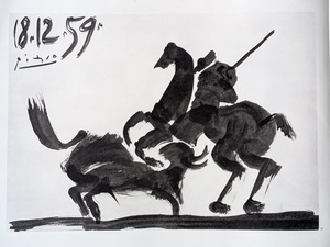 Pablo Picasso, Corrida Scene, Photogravure, 1961