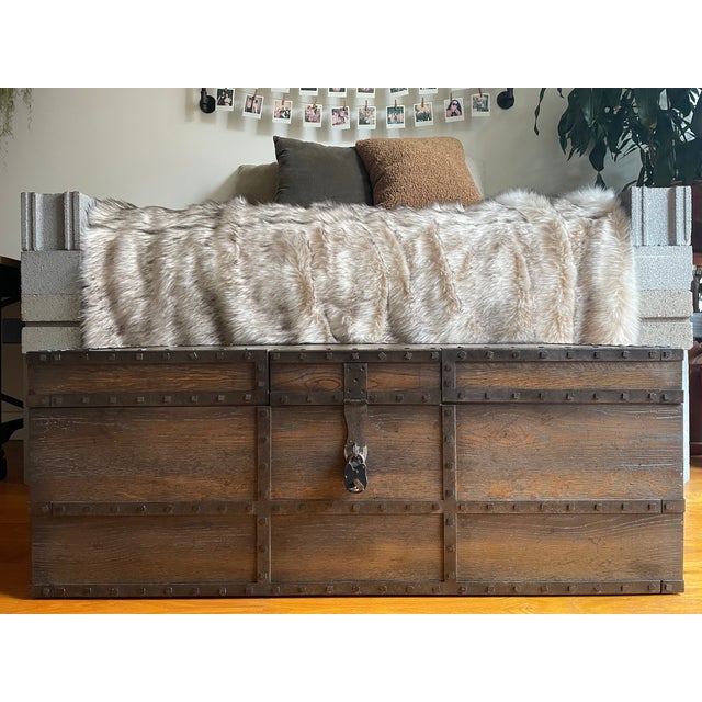 We purchased this now discontinued rustic Horchow coffee table for our Brooklyn biophilic designer apartment in 2018. It...