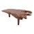 Brown Teak Living Edge Coffee Table 44 For Sale