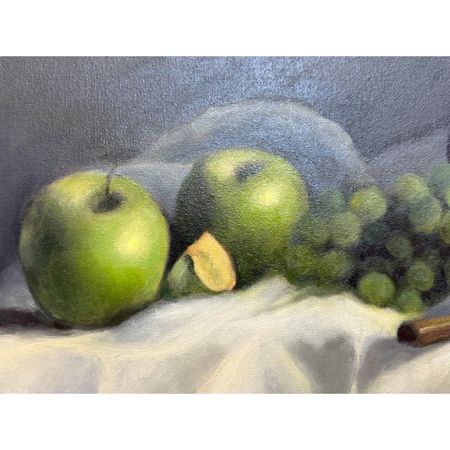 Late 20th Century Vintage Still Life Oil Painting Canvas, Thomas Kerwick (1923-2015) For Sale - Image 5 of 10