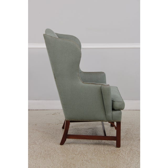 Pair of Kittinger Williamsburg High Back Wing Chairs For Sale In Philadelphia - Image 6 of 18