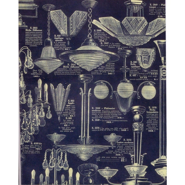 1920s French Art Deco Chandelier by G Leleu For Sale - Image 13 of 13