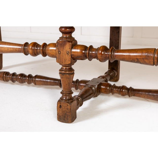 Antique Italian Walnut Sofa, 1700s For Sale - Image 6 of 8