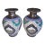Pair of Persian SilvervAnd Enamel Vases For Sale