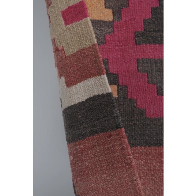 1970s Vintage Turkish Oushak Stair Kilim Runner For Sale - Image 11 of 13