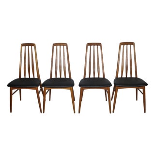 Mid-Century Modern Teak Dining Chairs by Niels Koefoed for Hornslet, 1960s, Set of 4 For Sale