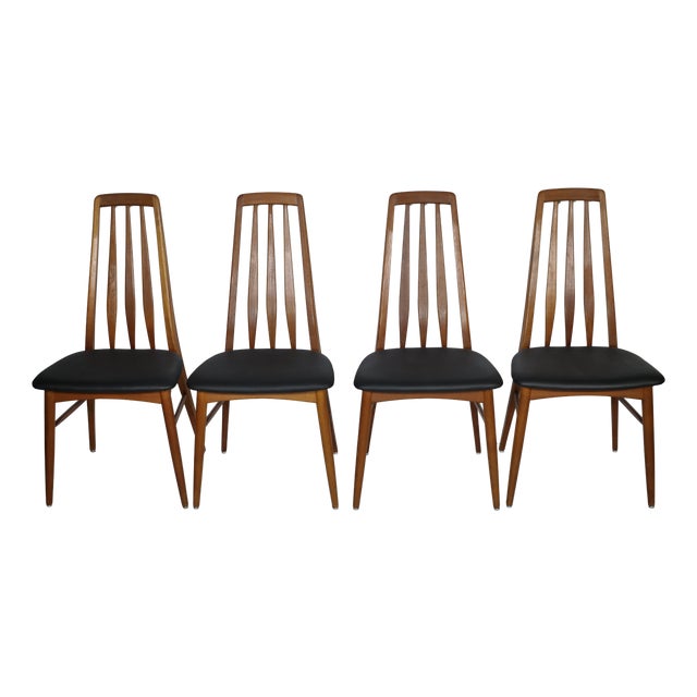 Mid-Century Modern Teak Dining Chairs by Niels Koefoed for Hornslet, 1960s, Set of 4 For Sale