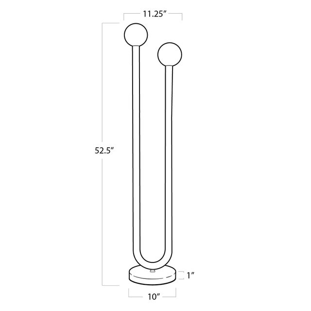 Regina Andrew Happy Steel Floor Lamp, Natural Brass For Sale In Detroit - Image 6 of 7
