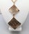 Napier Vintage 1967 Signed Napier Goldtone Woven Diamond Shaped Pendants Necklace For Sale - Image 4 of 8