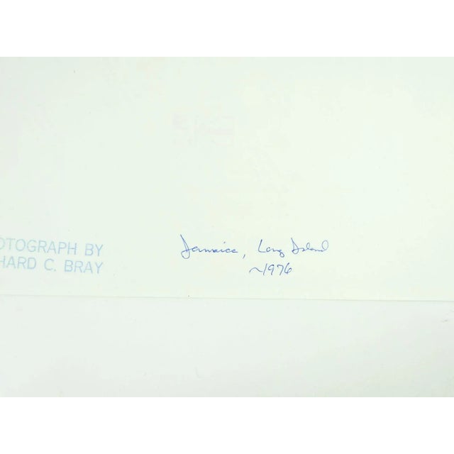 1976 Jamaica Long Island Platform Richard Bray photograph on paper by Richard C. Bray (20th century). Artist stamp, dated...