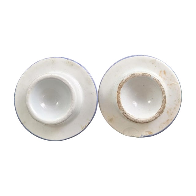 Faience Covered Cruets from Veuve Perrin Marseille, 1770s, Set of 2 For Sale - Image 6 of 11