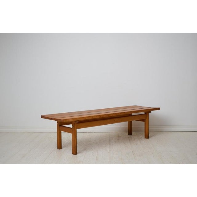 Karl Andersson & Söner Scandinavian Modern Asserbo Bench attributed to Børge Mogensen, Karl Andersson & Söner, 1970s For Sale - Image 4 of 8