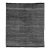 Handmade Contemporary Solid Gabbeh Style Wool Rug in Gray-Charcoal Color For Sale