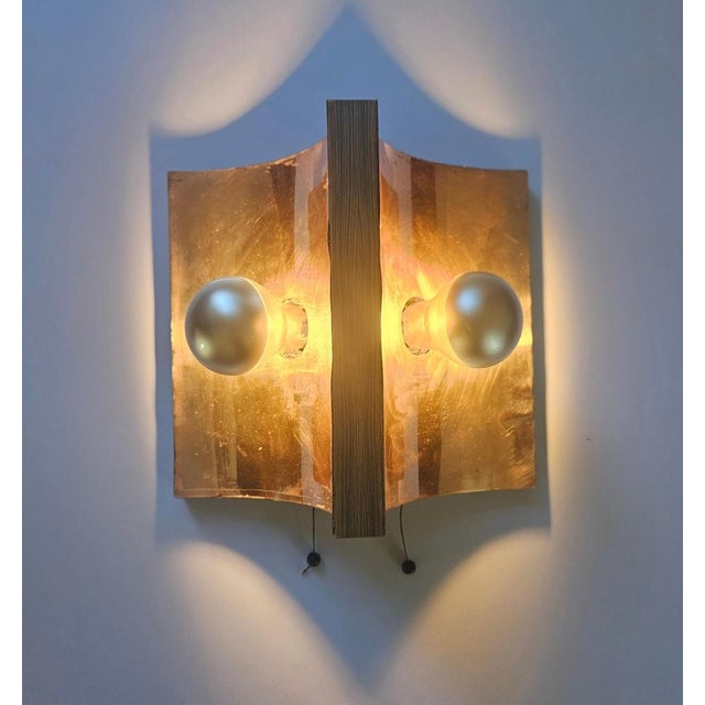 Mid-Century Brass Wall Lamp, Germany, 1970s For Sale - Image 6 of 13