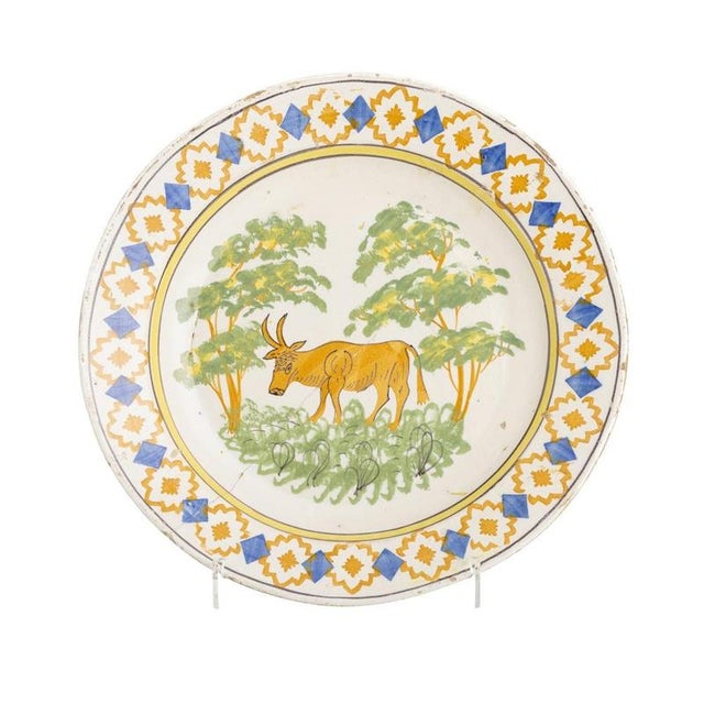 19th Century Earthenware Plate For Sale - Image 6 of 6