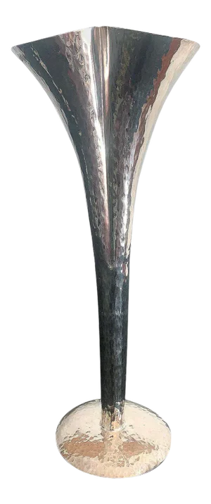 Vienna Secession Silvered Vase by Weiner Werkstatte