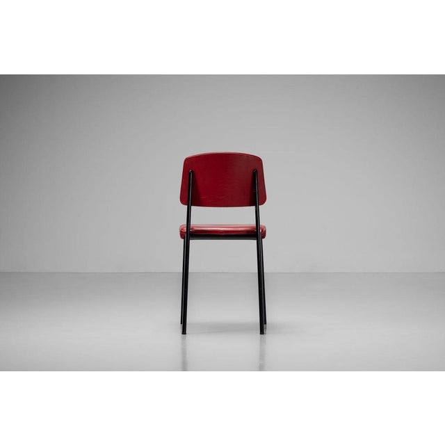 Model 306 Métropole Standard Chair by Jean Prouvé, France, 1951 For Sale - Image 17 of 18