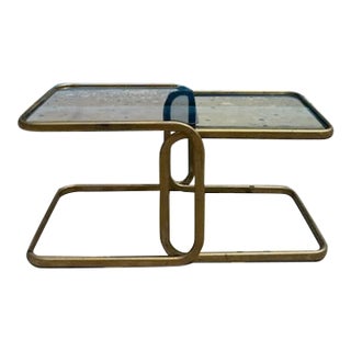 1970's Baughman Style Nesting Tables/Coffee Table For Sale