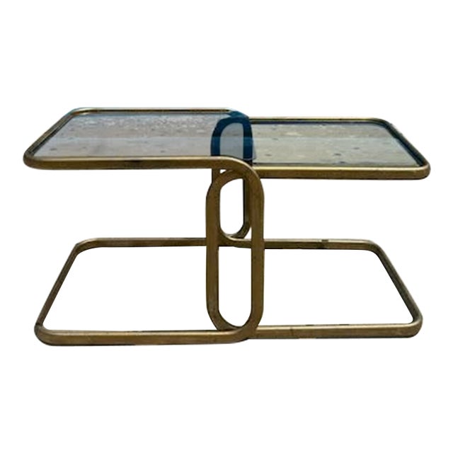1970's Baughman Style Nesting Tables/Coffee Table For Sale