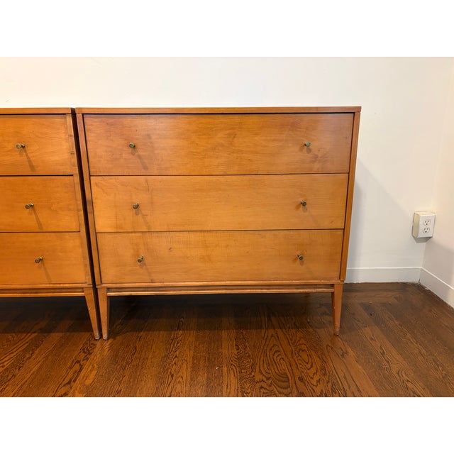 1950s Pair of Paul McCobb Planner Group 3 Drawer Dressers, Attributed For Sale In San Francisco - Image 6 of 18
