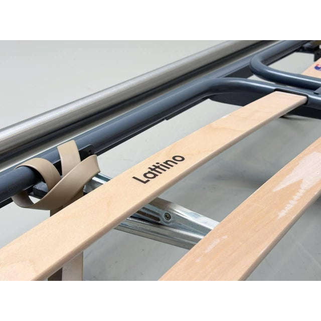 Bauhaus Bed by Bruno Huwyler with Slatted Base by Lattino, 1970s For Sale - Image 15 of 16