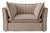 Sophie Conran Coco Loveseat Narrow Chocolate Stripe with Piping with Knife Edge Cushion For Sale