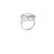 Natural Aquamarine Big Floral Cocktail Ring Made in 925 Sterling Silver, Size 6.5 For Sale - Image 6 of 9
