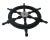 Early 19th Century Nautical Handcrafted 24 Inch Black Wooden Ship Wheel, Home Wall Décor For Sale - Image 4 of 6