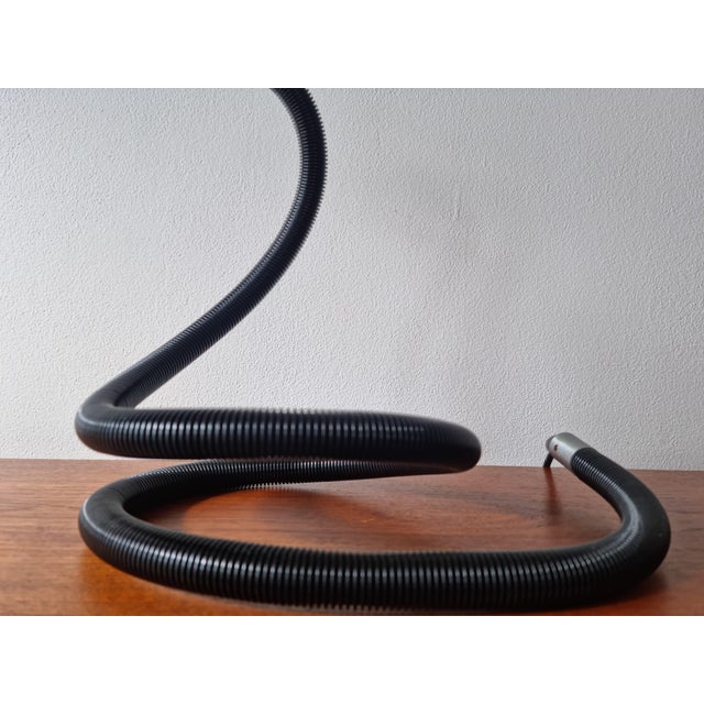 Large Black Adjustable Table Lamp Hebi by Isao Hosoe for Valenti Luce, 1970s For Sale - Image 10 of 17