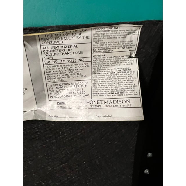 Pair of Blue 1940s Thonet Bentwood Armchairs in the Style of Alvar Aalto For Sale - Image 9 of 9