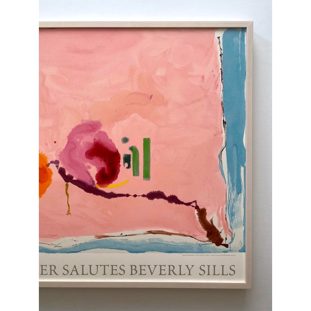 Contemporary Helen Frankenthaler Vintage Abstract Expressionist Framed Limited Edition Large Fine Art Silkscreen Print " Flirt " 1995 For Sale - Image 3 of 12