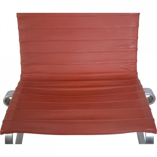 PK20 Chair in Red Leather by Poul Kjærholm, 1987 For Sale - Image 4 of 16