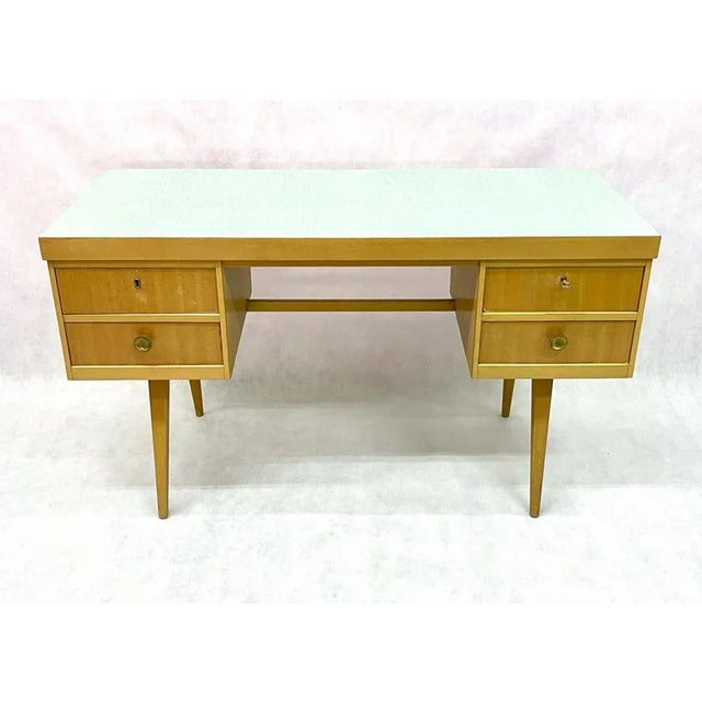 Wood Mid-Century German Desk from Ekawerk Horn-Lippe, 1960s For Sale - Image 7 of 10