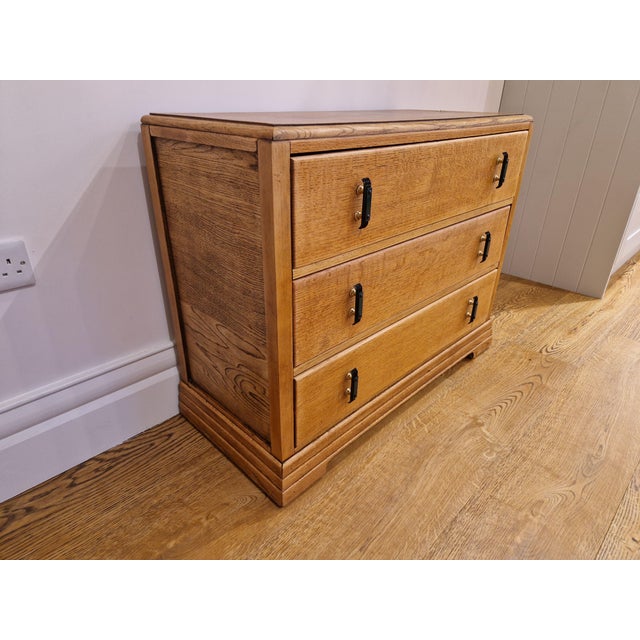 Vintage Art Deco Oak Chest of Drawers, 1930s For Sale - Image 4 of 18