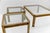 Model T09 Side or Coffee Tables in Brass and Glass by Peter Ghyczy, 1970s, Set of 2 For Sale - Image 15 of 18